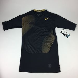 black and gold nike shirt mens